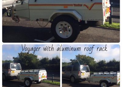 Voyager with an aluminum roof rack